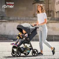 Прогулочная коляска Britax Roemer B-Agile M, elephant grey, цвет шасси: черный