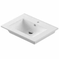 Раковина для ванной Sanita-Luxe Quadro 75 F01 Белый (QDR75SLWB01/WB. FN/Quadro/75-C/WHT. G/S1)