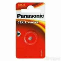 Батарейки Panasonic SR-521EL/1B дисковые серебряно-оксидные SILVER OXIDE в блистере 1шт