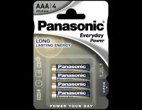 Батарейки Panasonic Everyday Power AAA щелочные 4 шт