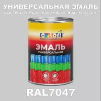 Эмаль универсальная быстросохнущая COLOR1, акриловая, матовая, цвет RAL7047