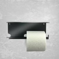 Держатель для туалетной бумаги из металла Рэмо LIRIA RR1001B,черный