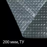 Плёнка армированная, полиэтиленовая с леской, 5 × 2 м, толщина 200 мкм, с УФ-стабилизатором
