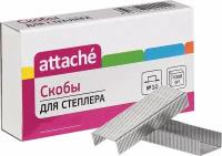 Скобы для степлера Attache N10, никелированные, 1000 штук (865789)