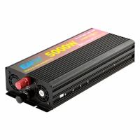 Инвертор автомобильный 12 220В Power Inverter, 5000 Вт. Чистая синусоида. Мощный преобразователь напряжения, трансформатор 12В в 220В