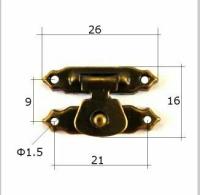 Миниатюрный штампованный замочек для шкатулки, комодика или бюро.27х15(мм), 10шт