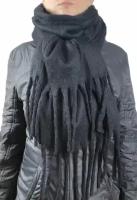 Шарф Cashmere,210х38 см, one size, черный
