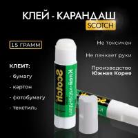 Клей-карандаш Scotch Универсальный 15г, 1шт