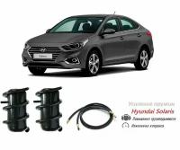 Пневмобаллоны в пружину Hyundai Solaris Хендай Солярис с подкачкой