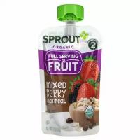 Sprout Organics, Детское питание, от 6 месяцев и старше, ягодная овсянка, 3,5 унции (99 г)