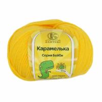 Пряжа Камтекс Карамелька Бейби, 100 % акрил, 50 г, 175 м, 10 шт., 104 желтый 175 м