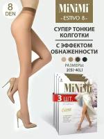 Колготки MiNiMi, 8 den, 3 шт., размер 3, бежевый