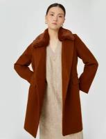Пальто KOTON, размер 50, коричневый