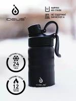 Термос для чая для воды бутылка для воды спортивная термобутылка термокружка Fujisan, черная