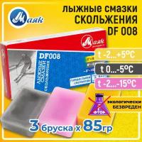 Парафин для горных лыж и сноуборда Маяк Ancor Sport Набор ДФ-008 t (-2+5 C) (0-5 C) (-2 -15 C) 260гр