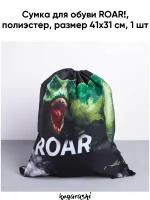 Сумка для обуви ROAR, полиэстер, размер 41х31 см