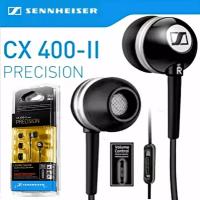 Проводные наушники Sennheiser CX400 II с глубокими басами и микрофоном, чёрный