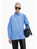Рубашка TOPTOP, размер L, голубой