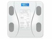 Умные диагностические весы / Напольные весы / показателей для iPhone Android электронные с анализатором / цвет белый