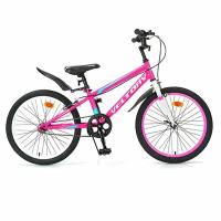 Велосипед детский VELTORY 20V-901 / фуксия / 10-стальная рама / на рост 120-140 см (7-10 лет)