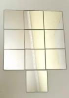 Зеркальная плитка 3 мм, 10х10 см, 10 шт