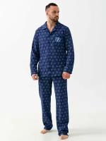 Пижама Оптима Трикотаж, размер 48, синий