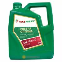 TATNEFT 4650229680611 Масло моторное полусинтетическое Татнефть Ультра-Оптима SAE 10W-40 канистра 4 л