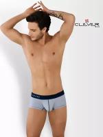 Мужские трусы хипсы светло-серые Clever SIMPLE LATIN BOXER 094512