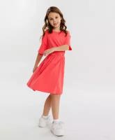 Платье розовое для девочки Button Blue, размер 140, мод. 124BBGJC50031200