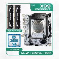 Комплект материнской платы X99: A4-W 2011v3 + Xeon E5 2650v4 + DDR4 Atermiter 2666Mhz 16Гб