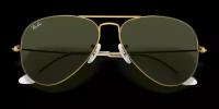 Солнцезащитные очки Ray-Ban RB 3025 L0205, зеленый, золотой