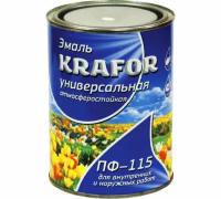 Эмаль Krafor ПФ-115 0,8кг Бежевая 25 963