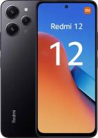 Смартфон Xiaomi Redmi 12 256 ГБ полуночно-черный