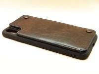 Чехол-кошелек BROSCO для iPhone XS Max 6.5 коричневый