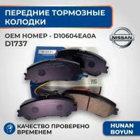 Передние тормозные колодки для Nissan X-Trail III T32, Qashqai II, Renault Koleos II - D10604EA0A