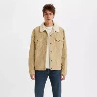 Джинсовая куртка Levi's Type III Sherpa Trucker, размер M, бежевый