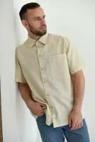 Рубашка Оптима Трикотаж, размер 58, экрю