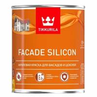 TIKKURILA FACADE SILICON / тиккурила фасад силикон краска акриловая для фасадов база A 0,9 л