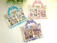 Подарочные наклейки-стикеры 3 сумочки (рандомно) Kuromi My Melody Cinnamoroll Pompurin