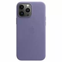 Кожаный чехол Leather Case MagSafe Wisteria для iPhone 13 Pro Max, натуральная кожа, противоударный, цветная анимация