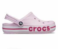 Обувь для женщин повседневная, комбинированная с верхом из резины Crocs Sarah Clog Розовый 39