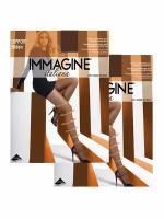 Колготки Immagine Support Press, 50 den, 2 шт., размер 4, коричневый