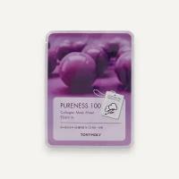 TONYMOLY PURENESS 100 Collagen Mask Sheet Очищающая тканевая маска для лица с коллагеном 21мл