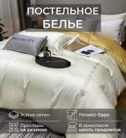 Комплект постельного белья Mency Евро Жатка с резинкой по кругу MEN-15