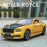 Машинка Rolls-Royce Spectre. Металлическая модель Ролс Ройс Спектр Золотой цвет