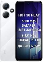 Смартфон Infinix Hot 30 Play 8/128 ГБ Global для РФ, 2 nano SIM, белый