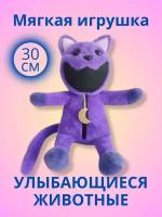Мягкая плюшевая игрушка Poppy playtime Smiling Critters Kукла в качестве подарка для детей- 30см фиолетовый кот