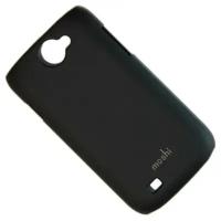 Чехол для Samsung i8150 задняя крышка пластиковый прорезиненный Moshi Case Soft Touch <черный>