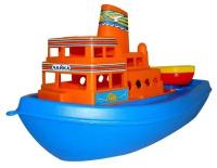 Лодка Полесье Чайка (36964), 37 см, оранжевый/синий