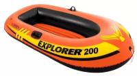 Лодка Explorer 200, 2 местная, 185 х 94 х 41 см, от 6 лет, до 95 кг, INTEX